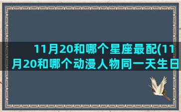 11月20和哪个星座最配(11月20和哪个动漫人物同一天生日)