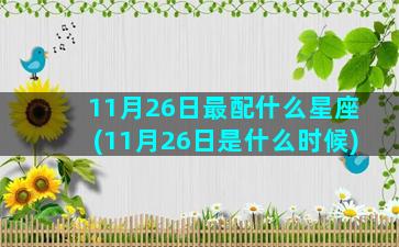 11月26日最配什么星座(11月26日是什么时候)