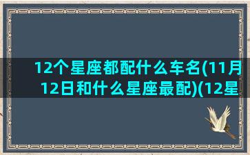 12个星座都配什么车名(11月12日和什么星座最配)(12星座配的车)