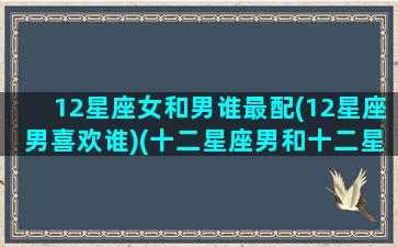 12星座女和男谁最配(12星座男喜欢谁)(十二星座男和十二星座女谁最搭配)