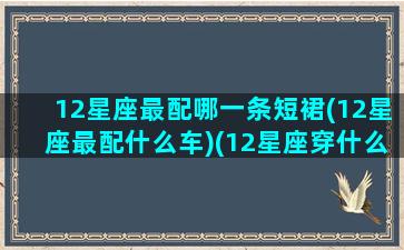 12星座最配哪一条短裙(12星座最配什么车)(12星座穿什么裙子最好看)