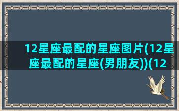 12星座最配的星座图片(12星座最配的星座(男朋友))(12星座最配什么星座配对)