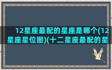 12星座最配的星座是哪个(12星座星位图)(十二星座最配的星座是什么)