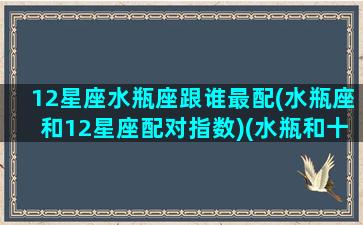 12星座水瓶座跟谁最配(水瓶座和12星座配对指数)(水瓶和十二星座配对指数)