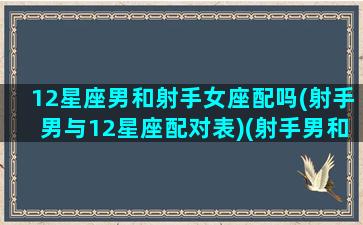 12星座男和射手女座配吗(射手男与12星座配对表)(射手男和12星座女的配对指数)