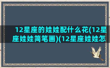 12星座的娃娃配什么花(12星座娃娃简笔画)(12星座娃娃怎么画小葩手工会议)