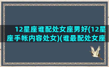 12星座谁配处女座男好(12星座手帐内容处女)(谁最配处女座)