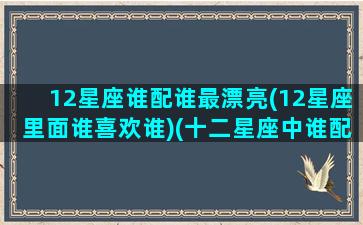 12星座谁配谁最漂亮(12星座里面谁喜欢谁)(十二星座中谁配谁)