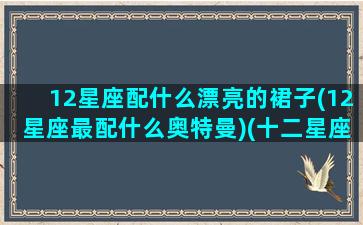 12星座配什么漂亮的裙子(12星座最配什么奥特曼)(十二星座搭配什么衣服最好看)