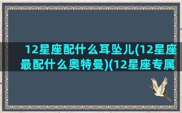 12星座配什么耳坠儿(12星座最配什么奥特曼)(12星座专属耳钉)