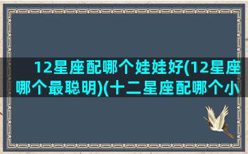 12星座配哪个娃娃好(12星座哪个最聪明)(十二星座配哪个小宠物图片)