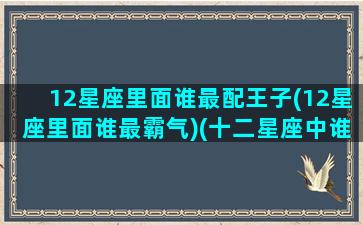 12星座里面谁最配王子(12星座里面谁最霸气)(十二星座中谁和谁最般配)