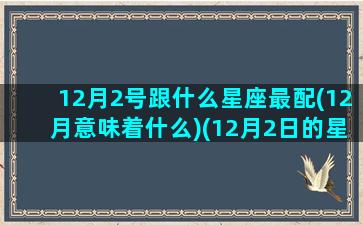 12月2号跟什么星座最配(12月意味着什么)(12月2日的星座是谁)