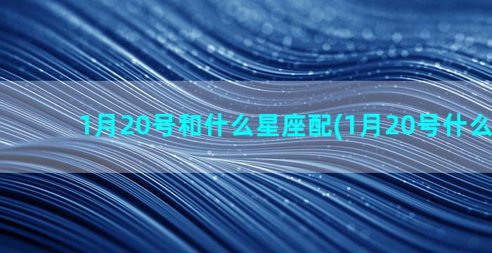 1月20号和什么星座配(1月20号什么星座男)