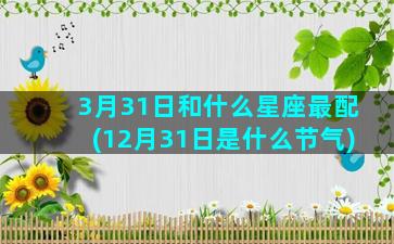 3月31日和什么星座最配(12月31日是什么节气)