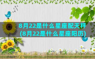 8月22是什么星座配天秤(8月22是什么星座阳历)