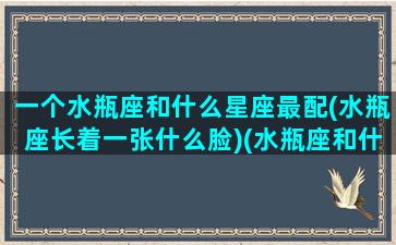 一个水瓶座和什么星座最配(水瓶座长着一张什么脸)(水瓶座和什么星座一对)