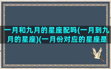 一月和九月的星座配吗(一月到九月的星座)(一月份对应的星座是什么)