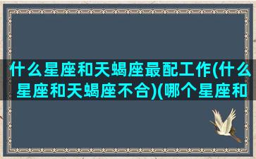 什么星座和天蝎座最配工作(什么星座和天蝎座不合)(哪个星座和天蝎配)