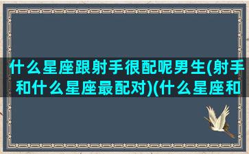 什么星座跟射手很配呢男生(射手和什么星座最配对)(什么星座和射手座最合适)