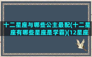 十二星座与哪些公主最配(十二星座有哪些星座是学霸)(12星座公主谁最漂亮)