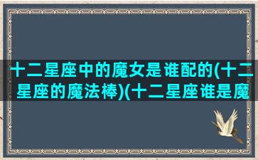 十二星座中的魔女是谁配的(十二星座的魔法棒)(十二星座谁是魔法天女)