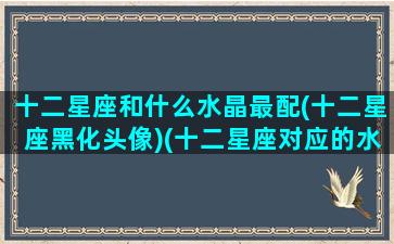 十二星座和什么水晶最配(十二星座黑化头像)(十二星座对应的水晶泥)