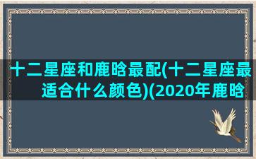 十二星座和鹿晗最配(十二星座最适合什么颜色)(2020年鹿晗星座)