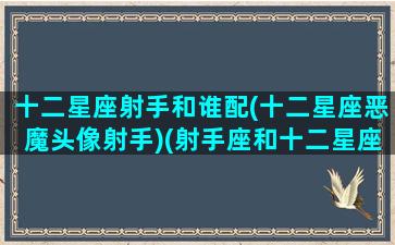 十二星座射手和谁配(十二星座恶魔头像射手)(射手座和十二星座的相处模式)