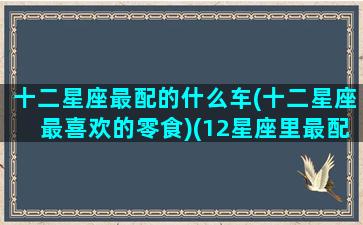 十二星座最配的什么车(十二星座最喜欢的零食)(12星座里最配的星座)