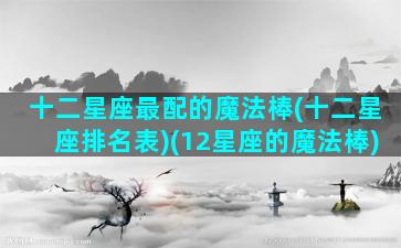 十二星座最配的魔法棒(十二星座排名表)(12星座的魔法棒)