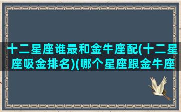 十二星座谁最和金牛座配(十二星座吸金排名)(哪个星座跟金牛座最配)