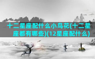 十二星座配什么小鸟花(十二星座都有哪些)(12星座配什么)