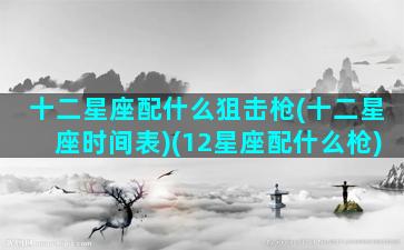 十二星座配什么狙击枪(十二星座时间表)(12星座配什么枪)