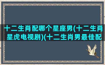 十二生肖配哪个星座男(十二生肖星虎电视剧)(十二生肖男最佳配对)