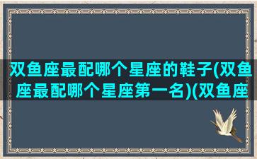 双鱼座最配哪个星座的鞋子(双鱼座最配哪个星座第一名)(双鱼座最适配的星座)