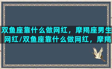 双鱼座靠什么做网红，摩羯座男生网红/双鱼座靠什么做网红，摩羯座男生网红-我的网站