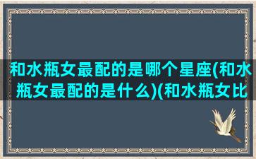 和水瓶女最配的是哪个星座(和水瓶女最配的是什么)(和水瓶女比较配的星座)