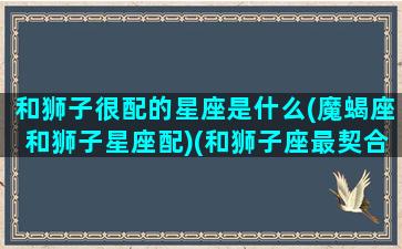 和狮子很配的星座是什么(魔蝎座和狮子星座配)(和狮子座最契合的星座)