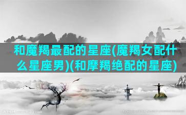 和魔羯最配的星座(魔羯女配什么星座男)(和摩羯绝配的星座)