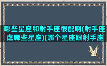 哪些星座和射手座很配啊(射手座虐哪些星座)(哪个星座跟射手座最配)