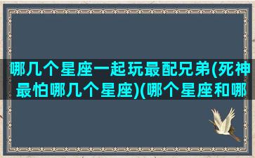 哪几个星座一起玩最配兄弟(死神最怕哪几个星座)(哪个星座和哪个星座适合在一起)