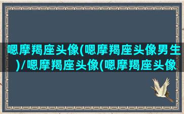 嗯摩羯座头像(嗯摩羯座头像男生)/嗯摩羯座头像(嗯摩羯座头像男生)-我的网站