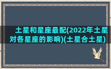 土星和星座最配(2022年土星对各星座的影响)(土星合土星)