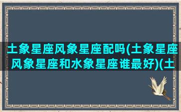 土象星座风象星座配吗(土象星座风象星座和水象星座谁最好)(土象星座风象星座相克)