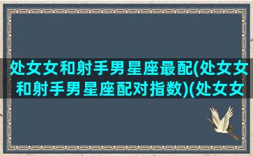 处女女和射手男星座最配(处女女和射手男星座配对指数)(处女女和射手男合得来吗)