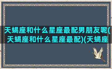 天蝎座和什么星座最配男朋友呢(天蝎座和什么星座最配)(天蝎座和什么星座的男生最配)