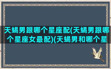 天蝎男跟哪个星座配(天蝎男跟哪个星座女最配)(天蝎男和哪个星座最般配)