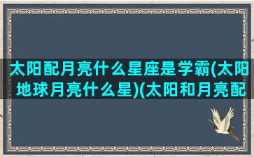 太阳配月亮什么星座是学霸(太阳地球月亮什么星)(太阳和月亮配吗)