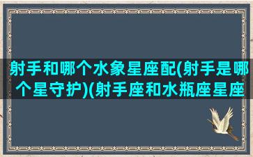 射手和哪个水象星座配(射手是哪个星守护)(射手座和水瓶座星座最配对指数)